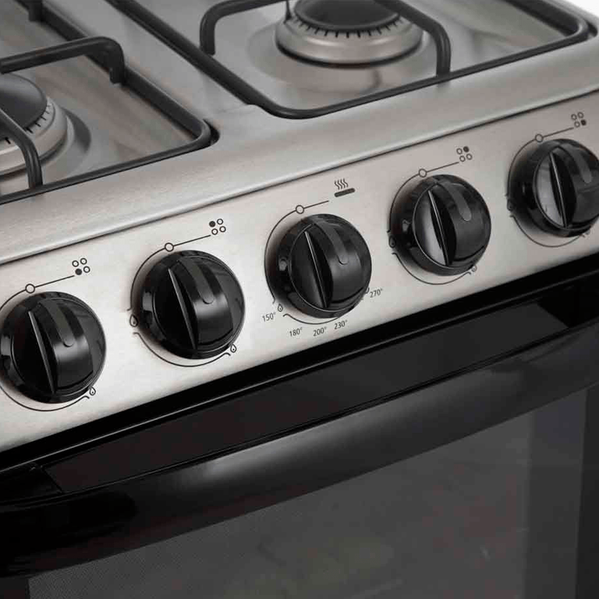 Cocina a Gas Volcan 85852P 4H Inox.
